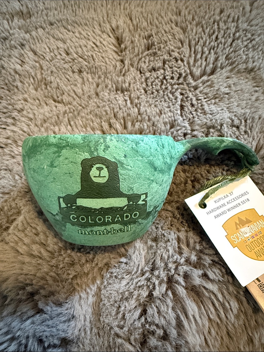 Colorado Montbell Kupilka 37 Dish For Soup Tea Green Bear